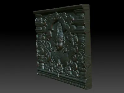 Indian Temple Wall basrelief 35 240622 3D print model