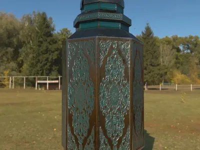 Antique Lantern Free low-poly 3D model
