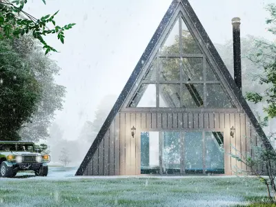 A-Frame Hosue 3D model