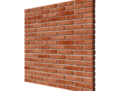 Brick wall 3D model 3D model
