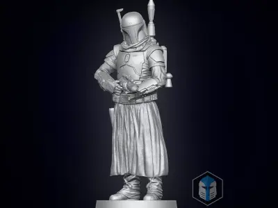 Boba Fett Figurine - Pose 1 3D print model