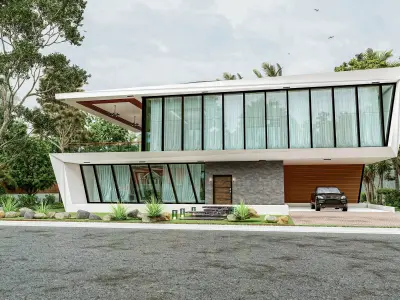 New Modern Villa -2- 3D model 3D model