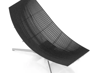 Black Modern Lounge Chair 3D model