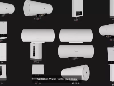 Collection Water Heater 3D Model Pack
