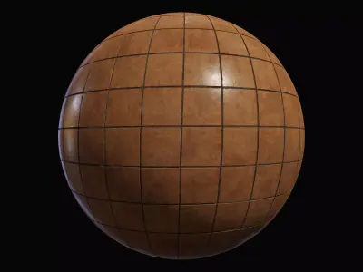 Floor Tiles PBR Material 4K Texture