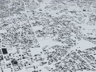 Kolkata Streets and Buildings 3D model