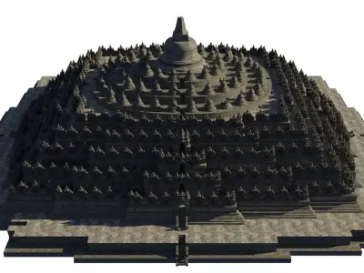 Borobudur Temple 3D model