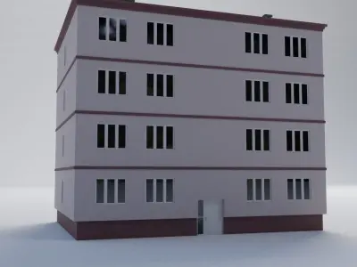 Apartment building 3D model
