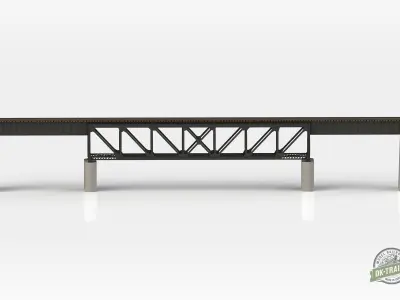 US Train Bridge - H0 scale 3D print model