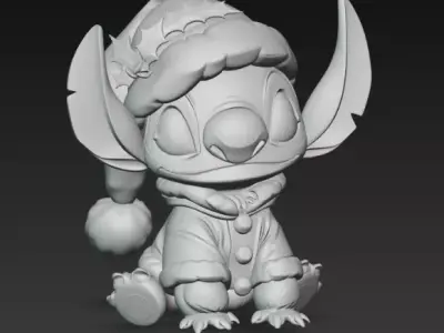 Stitch - Collectable figure 22 Chrismas 3D print model