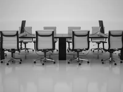 Conference Meeting Room Furniture 10 3D model