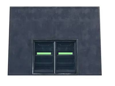 Animated Door lowpoly Free 3D model