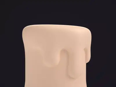 Stylized Candle 3D model