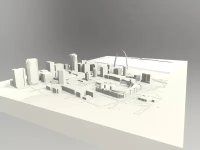 Downtown St Louis Missouri 3D model
