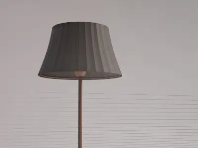 FLOOR LAMP---Folded lampshade 3D model