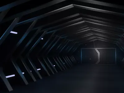 Sci Fi Interior Low-poly 3D model