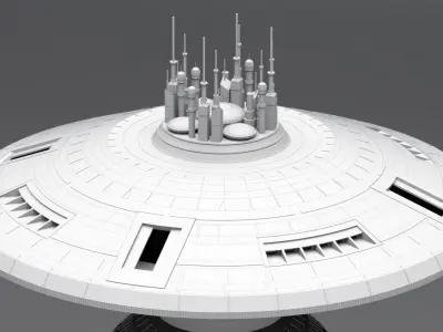 Space Dock Scale model 3D print model