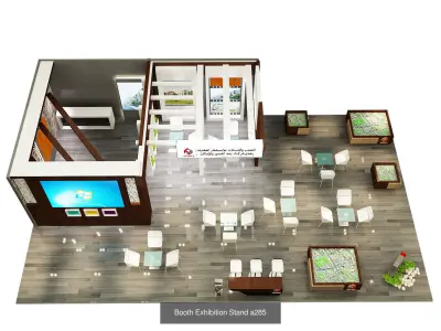 Booth Exhibition Stand G26 3D Model Pack