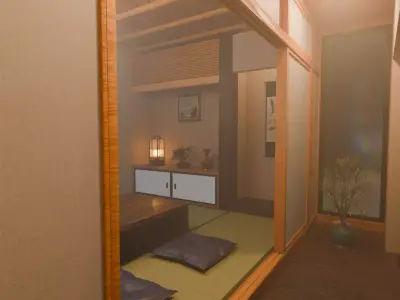 Japanese Serenity Room 3D model