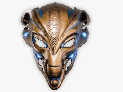 High Quality 3D Mask Pack  Sci-Fi Horror Samurai Steampunk  More Low-poly 3D model