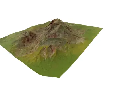 mountain Low-poly 3D model