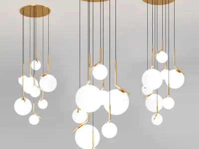Chandeliers IC and Bolle 3D model