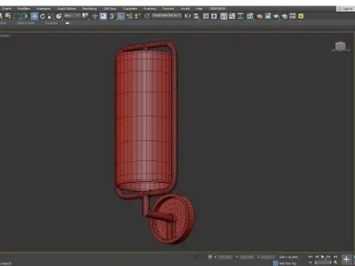 Geometric Sconce Low-poly 3D model