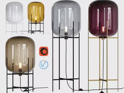 Oda floor lamps 3D model