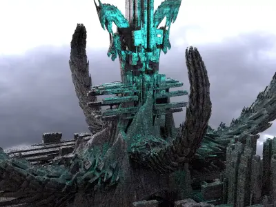 Dragon Sci fi Cult City Claw 3D model