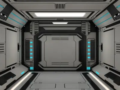 Sci Fi Corridor 3D model