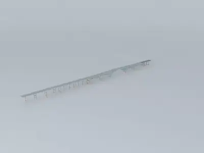 Ross Island Bridge Free 3D model