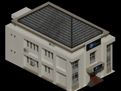 Bank building  3D model
