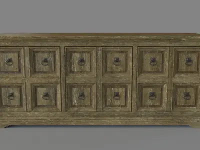 Home Entertainment La Grange Winchester Media Console 3D model