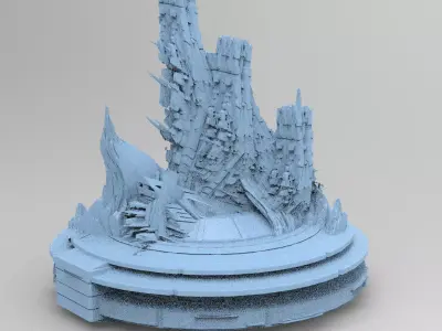Mars Storm Tech Rocks 3D model