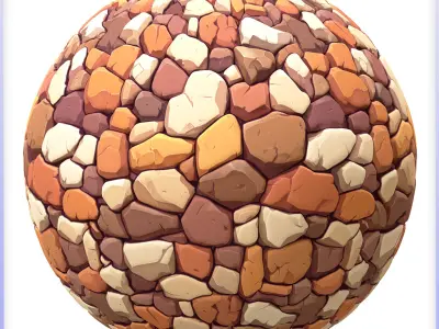 Stylized Stone Floor Seamless Texture Texture 19