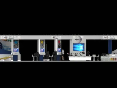 Exhibition Stand 20mtr  x 9mtr 3D model