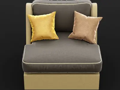 Chair whith pillow 3D model