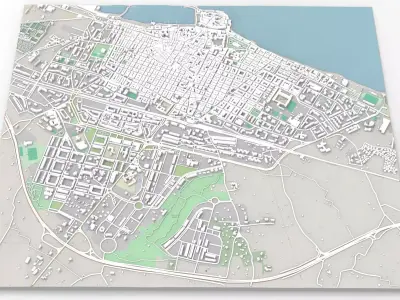 Cityscape Molfetta Puglia Italy 3D model