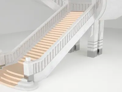 Helical Stairs 3D model