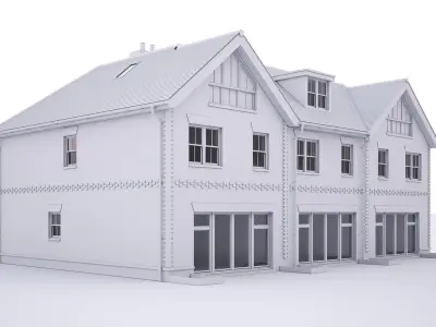 British House Cannon Court Road 3D model