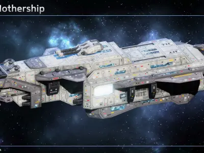 Spaceship Fleet I Collection 3D Model Pack