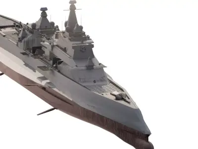 DUTCH NAVY STEALTH MULTIROLE DESTROYER 3D model