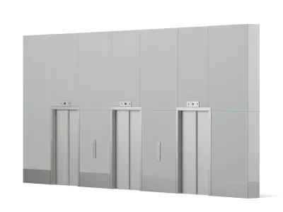 Elevator Doors 3D Model 3D model