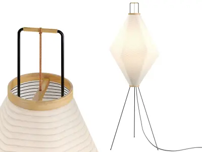 Akari 13A Floor Lamp by Vitra 3D model