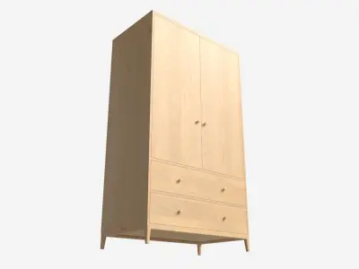 Wardrobe 2-door Ercol Salina 3D model