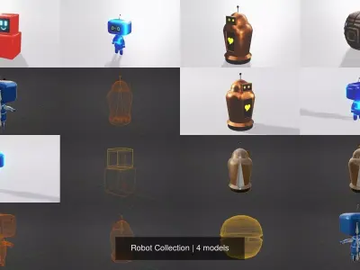 Robot Collection 3D Model Pack