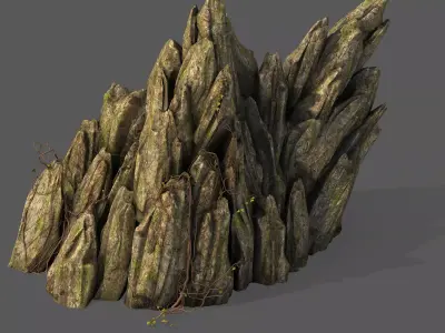 Explore the mountains - rocks 024 3D model