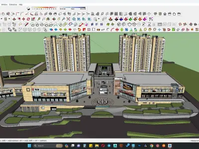 Hospital sketchup model 3D model
