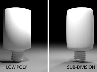 Light Bulb - Cylinder 3D model