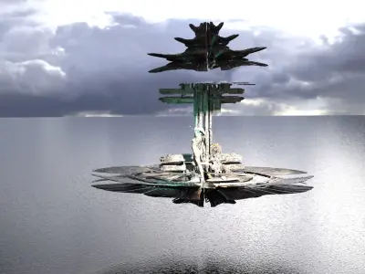 Aphrodites goddess Cave floor 2 3D model